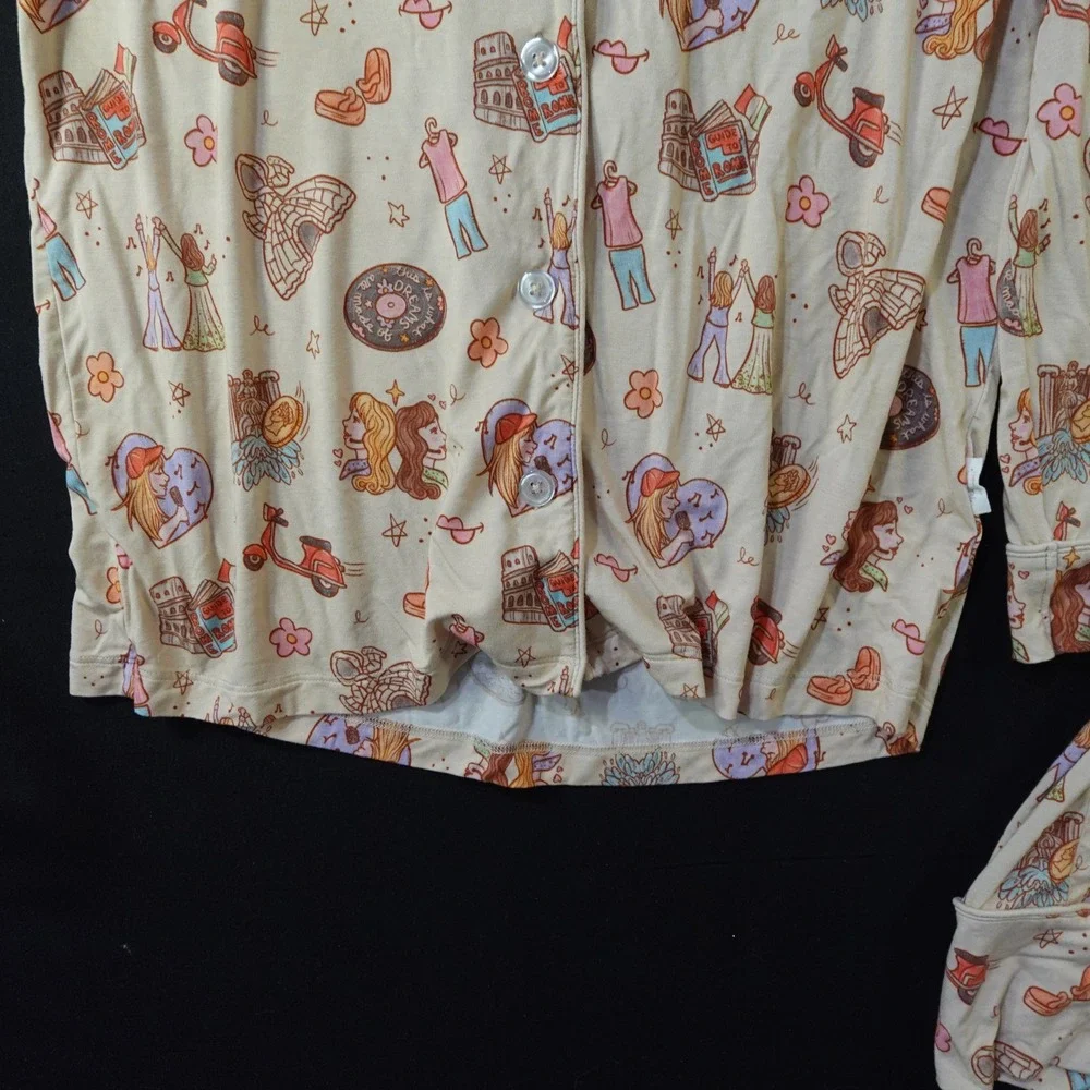 Magical Little Babes Bamboo Pajama Set Size Small Italy Travel Print